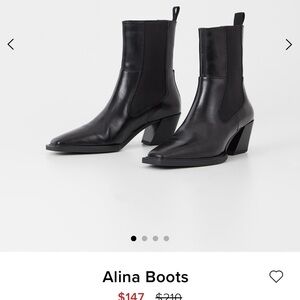 Vagabond Black Heeled Boots